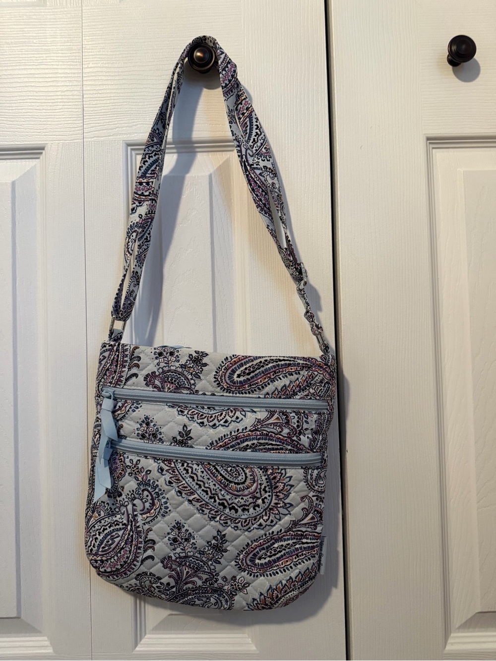 Vera Bradley Light Blue Paisley Purse